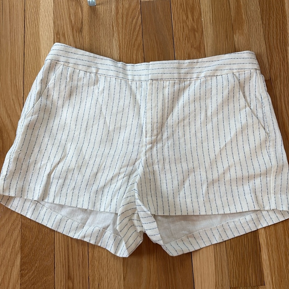 JOIE linen striped shorts